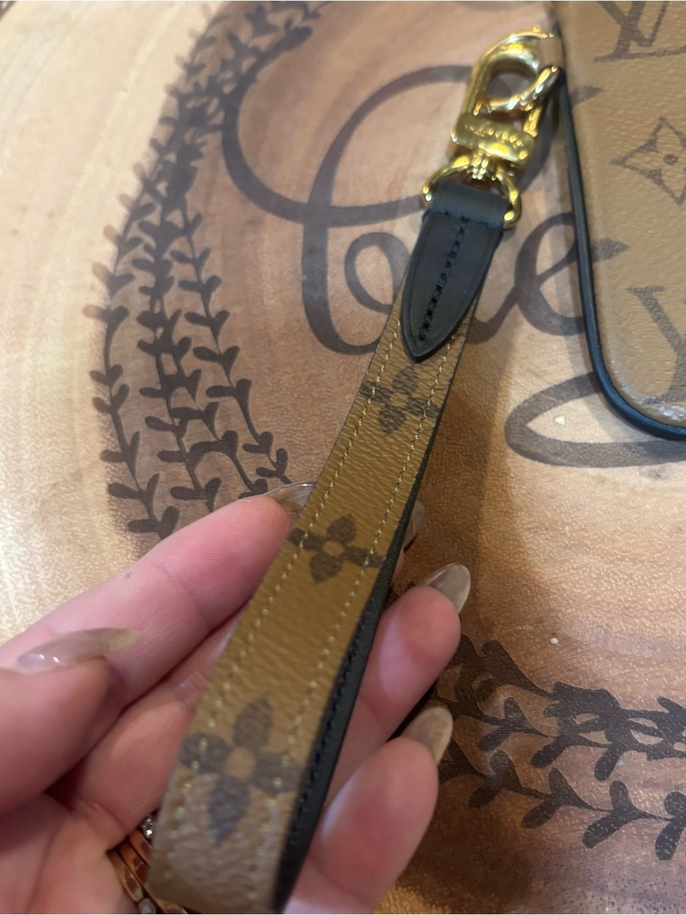 Authentic Louis Vuitton Monogram Wristlet Pouch with Strap - Picture 2 of 10